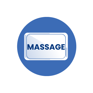 An icon that shows the massage custom