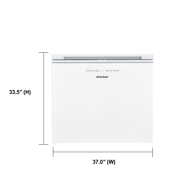 An image that represents the Dimchae Kimchi Refrigerator 180L measurement