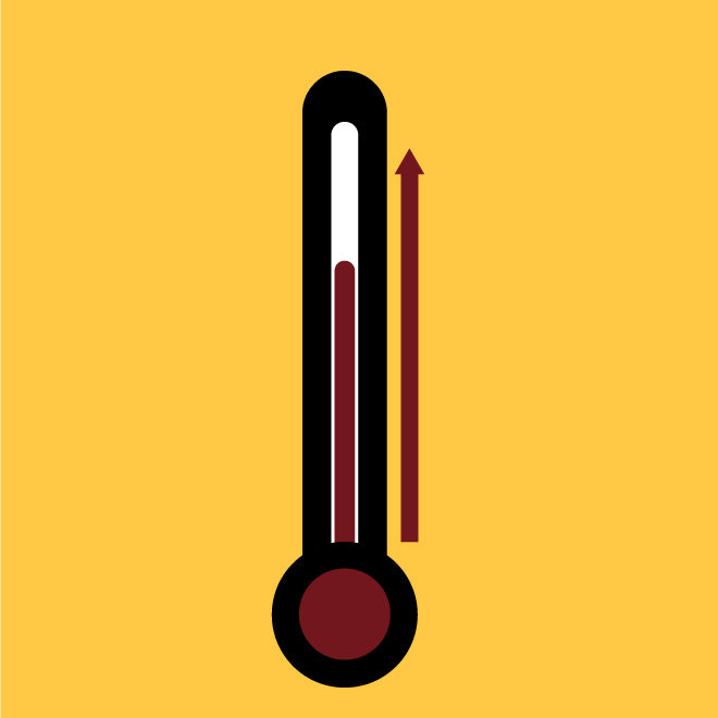 An illustration that shows the heating option