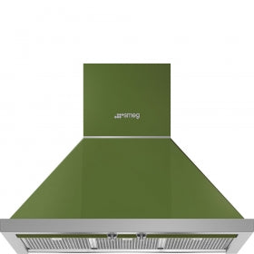 smeg chimney hood green