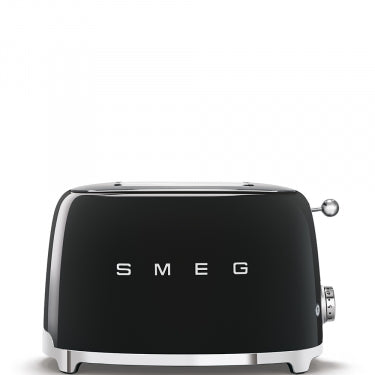 Smeg - 50's Retro Style Aesthetic 2 Slice Toaster black