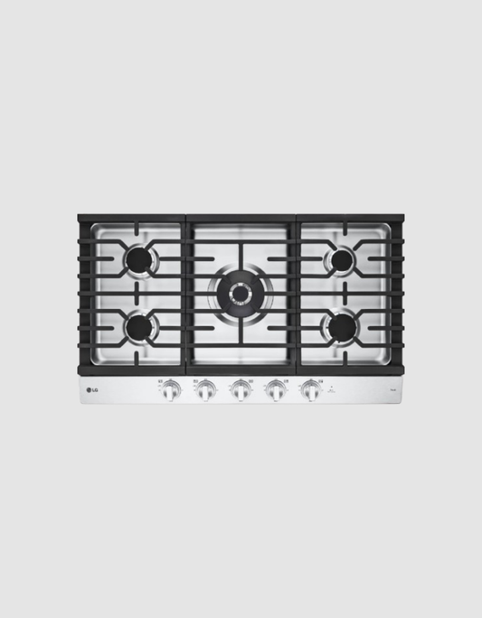 36" Smart Gas Cooktop with UltraHeat™ 22K BTU Dual Burner and LED Knobs