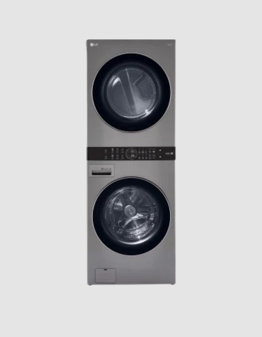 Single Unit Front Load LG WashTower with Center Control 4.5 cu. ft. Washer and 7.4 cu. ft. Electric Dryer