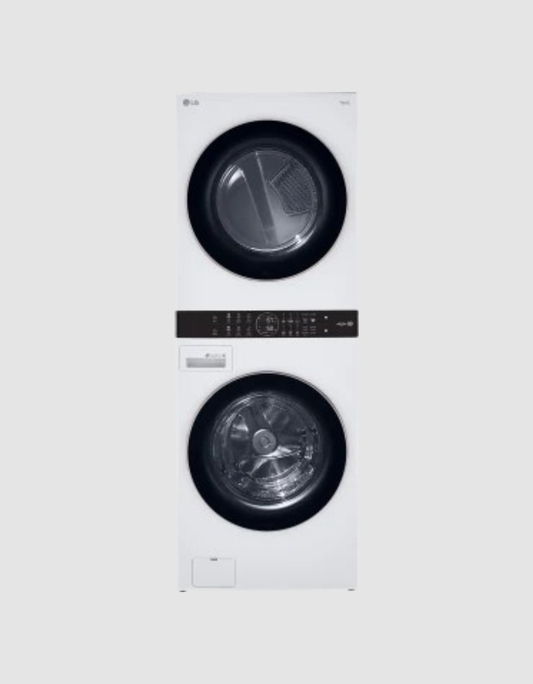 Single Unit Front Load LG WashTower with Center Control 4.5 cu. ft. Washer and 7.4 cu. ft. Electric Dryer
