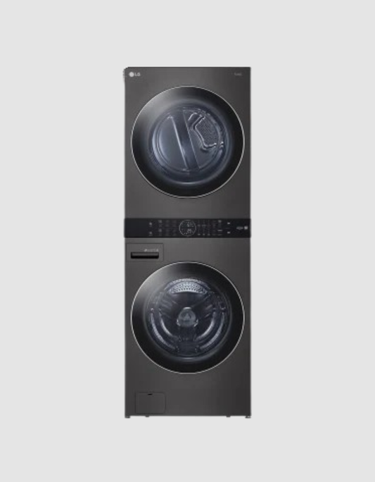 Single Unit Front Load LG WashTower with Center Control 4.5 cu. ft. Washer and 7.4 cu. ft. Electric Dryer
