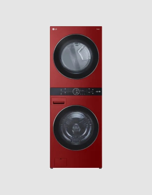 Single Unit Front Load LG WashTower with Center Control 4.5 cu. ft. Washer and 7.4 cu. ft. Electric Dryer.