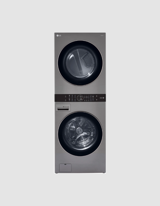 Single Unit Front Load LG WashTower with Center Control 4.5 cu. ft. Washer and 7.4 cu. ft. Gas Dryer