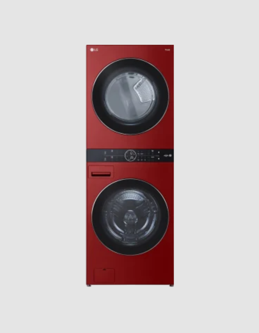 Single Unit Front Load LG WashTower with Center Control 4.5 cu. ft. Washer and 7.4 cu. ft. Gas Dryer