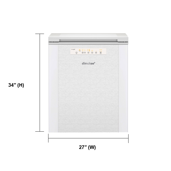 An image that represents the Dimchae Kimchi Refrigerator 120L measurement