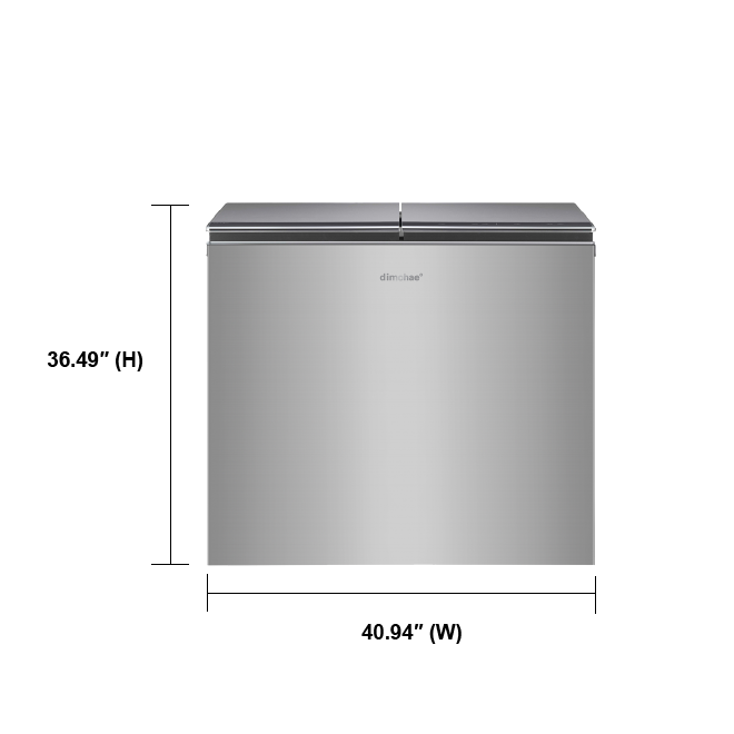 An image that represents the Dimchae Kimchi Refrigerator 220L measurement
