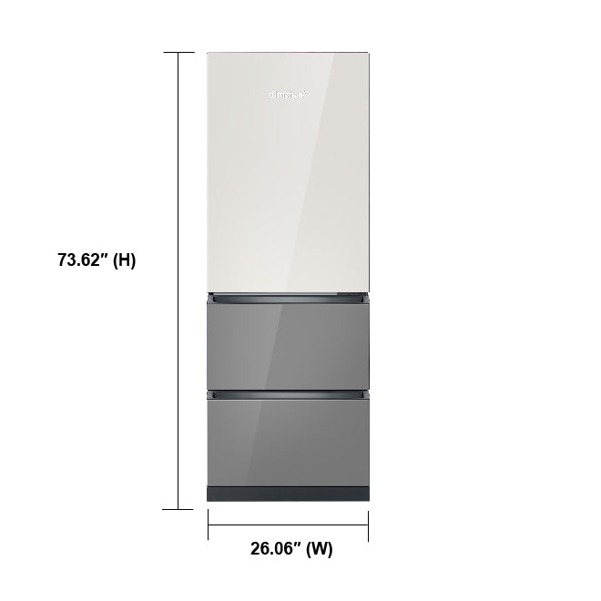 An image that shows the Dimchae Shine Beige Slate dimensions