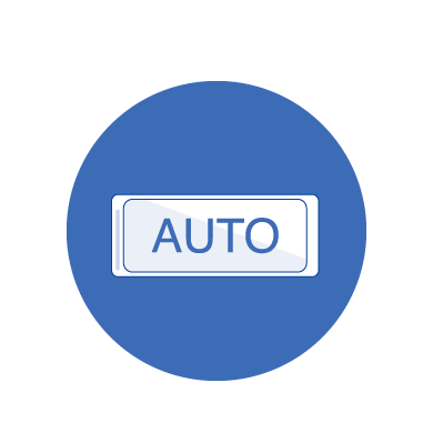 An icon that represents the auto mode