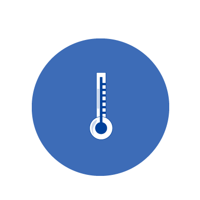 An icon that shows the heating option