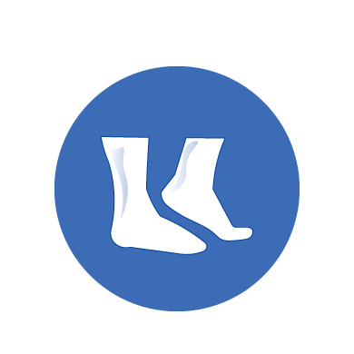 An icon that shows the calf roller massage