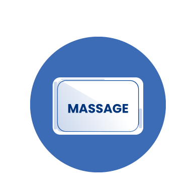 An icon that represents the massage technique selector