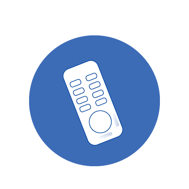 An icon that represents the remote controller
