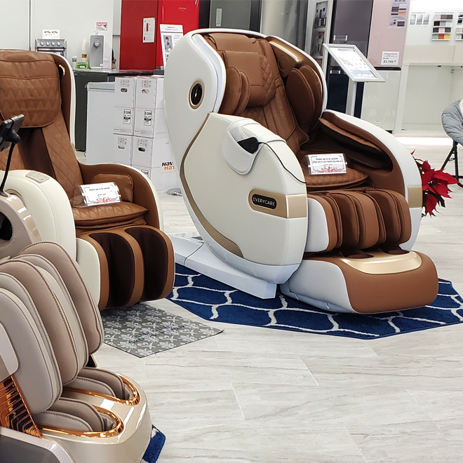 white massage chairs