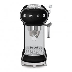 Smeg 50's Retro Style Aesthetic Espresso black front