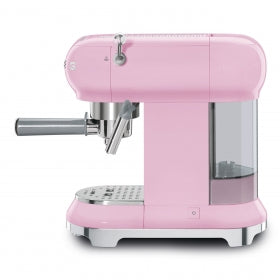 Smeg 50's Retro Style Aesthetic Espresso pink side