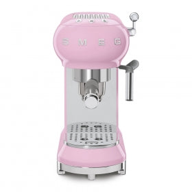 Smeg 50's Retro Style Aesthetic Espresso pink front