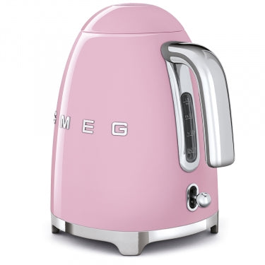 Smeg 50's Retro Style Aesthetic Kettle pink side