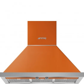 smeg chimney hood orange