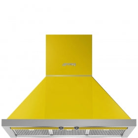 smeg chimney hood yellow