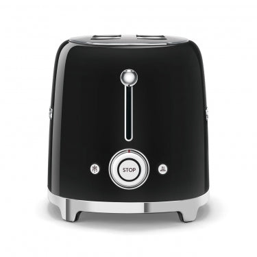 Smeg - 50's Retro Style Aesthetic 2 Slice Toaster black buttons