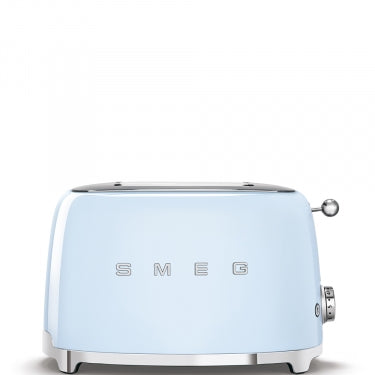 Smeg - 50's Retro Style Aesthetic 2 Slice Toaster light blue front
