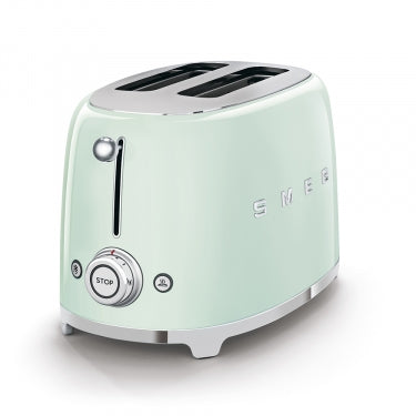 Smeg - 50's Retro Style Aesthetic 2 Slice Toaster mint right side