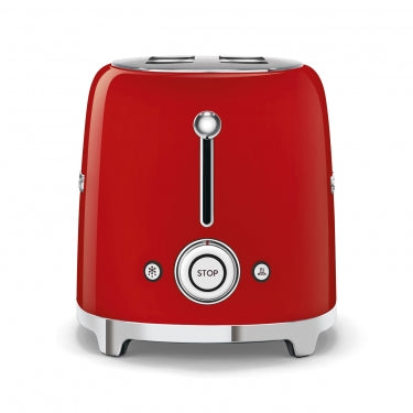 Smeg - 50's Retro Style Aesthetic 2 Slice Toaster red buttons