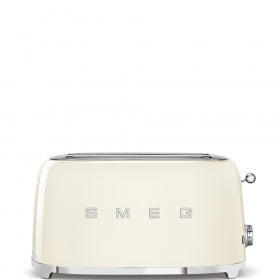 Smeg 50's Retro Style Aesthetic 4x2 Slice Toaster cream