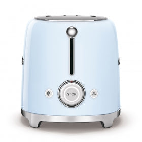 Smeg 50's Retro Style Aesthetic 4x2 Slice Toaster pastel blue buttons