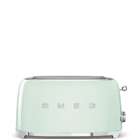 Smeg 50's Retro Style Aesthetic 4x2 Slice Toaster pastel green side 2