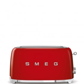 Smeg 50's Retro Style Aesthetic 4x2 Slice Toaster red