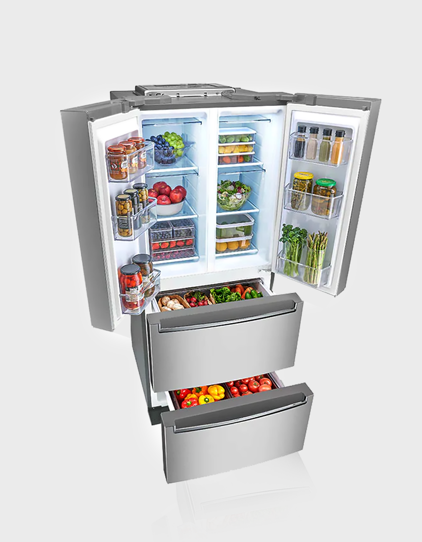 LG kimchi refrigerator open